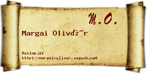 Margai Olivér névjegykártya